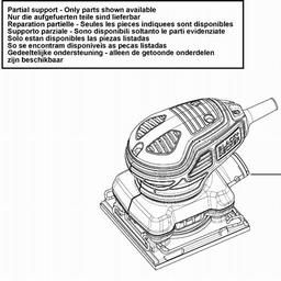 Black & Decker KA450 ORBITAL SANDER spare parts