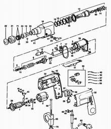 Black & Decker D425RE HAMMER DRILL spare parts