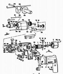 Black & Decker BD308RE HAMMER DRILL spare parts