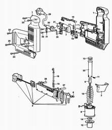 Black & Decker BD428 TACKER spare parts