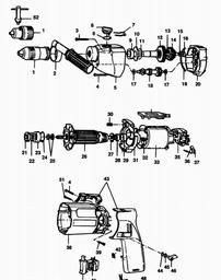 Black & Decker P1224 DRILL spare parts
