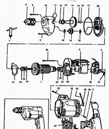 Black & Decker P1149 DRILL spare parts