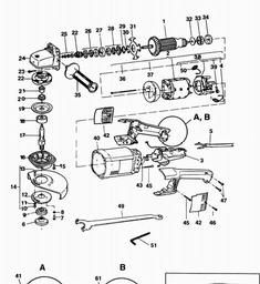 Black & Decker P5941 ANGLE GRINDER spare parts