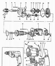 Elu ECD308 spare parts