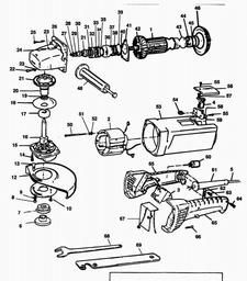 Black & Decker P5912 ANGLE GRINDER spare parts