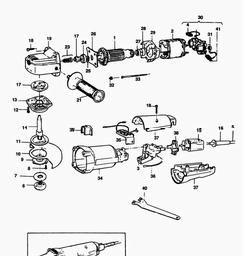 Black & Decker P5512 ANGLE GRINDER spare parts
