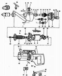 Black & Decker P1625 DRILL spare parts