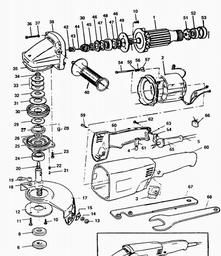Black & Decker LAM6 ANGLE GRINDER spare parts