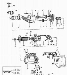 Black & Decker P1121 DRILL spare parts