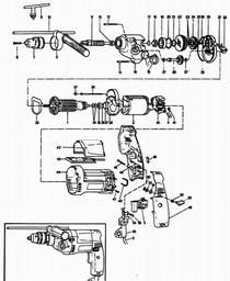 Black & Decker P2219 DRILL spare parts