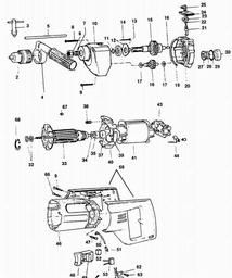 Black & Decker P2521 DRILL spare parts