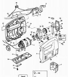 Black & Decker BD534 JIGSAW spare parts