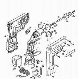 Black & Decker 9013 CORDLESS DRILL spare parts