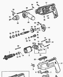 Black & Decker BD250 DRILL spare parts