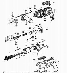 Black & Decker BD252 HAMMER DRILL spare parts