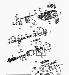 Black & Decker BD255 HAMMER DRILL spare parts