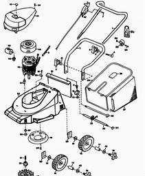 Black & Decker GR410 ROTARY MOWER spare parts