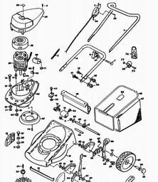 Black & Decker GR421 ROTARY MOWER spare parts