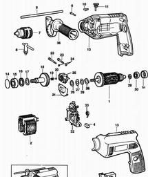 Black & Decker P2172 DRILL spare parts