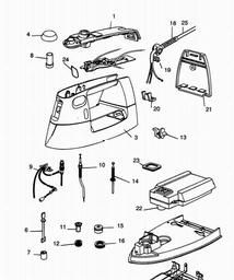 Black & Decker SE640S IRON spare parts
