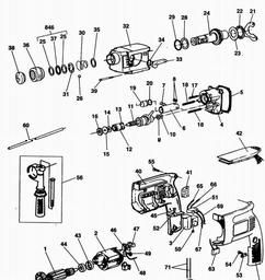 Black & Decker P8017 ROTARY HAMMER spare parts