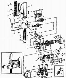 Black & Decker P1722 DRILL spare parts
