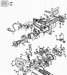 Black & Decker GK331 CHAINBRAKE spare parts