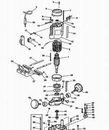 Black & Decker SR100 PLUNGE ROUTER spare parts