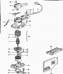 Elu MVS156 spare parts