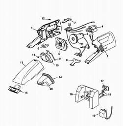Black & Decker DB3500 POWERBRUSH spare parts