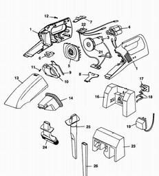 Black & Decker DB4500 POWERBRUSH spare parts