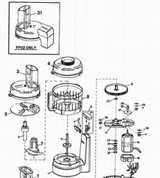 Black & Decker FP32------A FOOD PROCESSOR spare parts