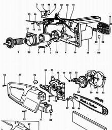 Black & Decker DN401 CHAINSAW spare parts