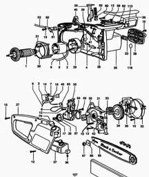 Black & Decker DN430B CHAINSAW spare parts