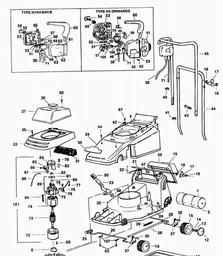 Black & Decker GR360 ROTARY MOWER spare parts