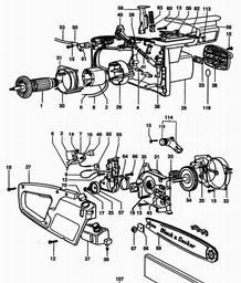 Black & Decker DN401BS CHAINSAW spare parts