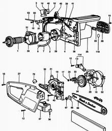 Black & Decker DN416S CHAINSAW spare parts