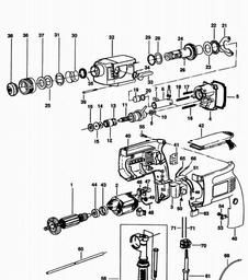 Black & Decker PL28 ROTARY HAMMER spare parts