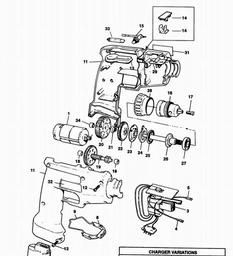 Black & Decker 9042 CORDLESS DRILL spare parts