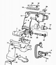 Black & Decker PL91K CORDLESS DRILL spare parts