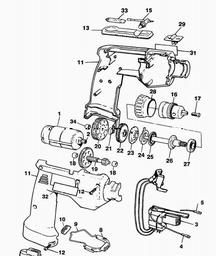 Black & Decker PL97 CORDLESS DRILL spare parts
