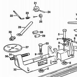 Black & Decker D2160 LATHE spare parts
