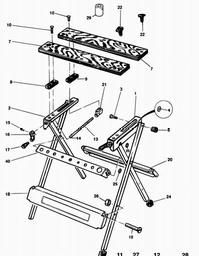 Black & Decker WM300 WORKMATE spare parts