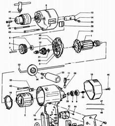 Black & Decker BD214R DRILL spare parts