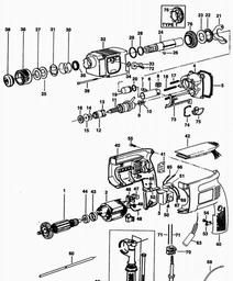 Black & Decker P8021 ROTARY HAMMER spare parts