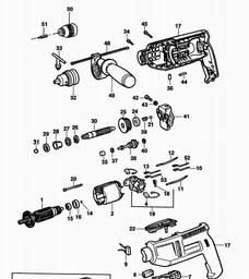 Black & Decker BD251 DRILL spare parts
