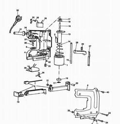 Black & Decker BD418 TACKER spare parts