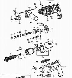 Black & Decker BD249 DRILL spare parts