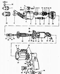 Black & Decker P1221 DRILL spare parts