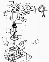 Black & Decker P6303 SANDER spare parts